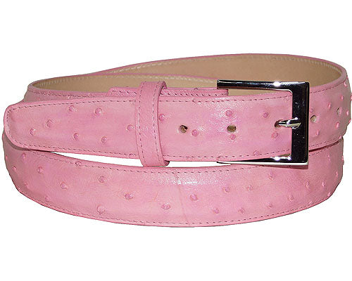 Pink Ostrich Belt Strap