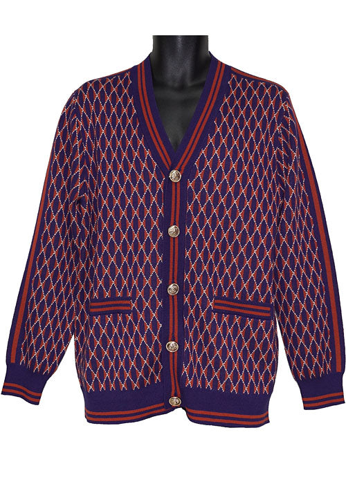 Cigar Cardigan Sweater # CRG1510 Purple