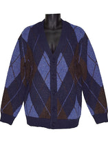 Load image into Gallery viewer, Cigar Cardigan Sweater # CRG1512 Navy
