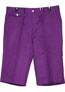 Cigar Linen Shorts # HR120 Purple - Alligator World