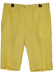 Cigar Linen Shorts # HR120 Yellow - Alligator World