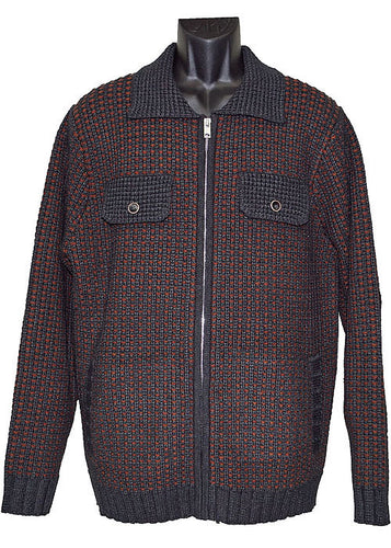 Cigar Sweater Jacket # SWJ983 Charcoal