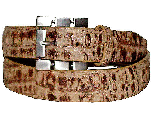 Marco di Milano Crocodile Belt # LB24 Camel Combo