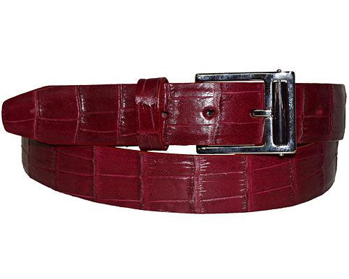 Marco di Milano Alligator Belt # LB37 Wine