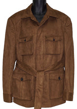 Load image into Gallery viewer, Lanzino Suede Feel Jacket/Pants Set # SLM800 Coffee
