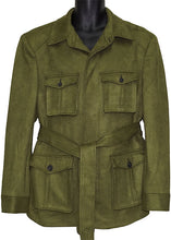 Load image into Gallery viewer, Lanzino Suede Feel Jacket/Pants Set # SLM800 Olive
