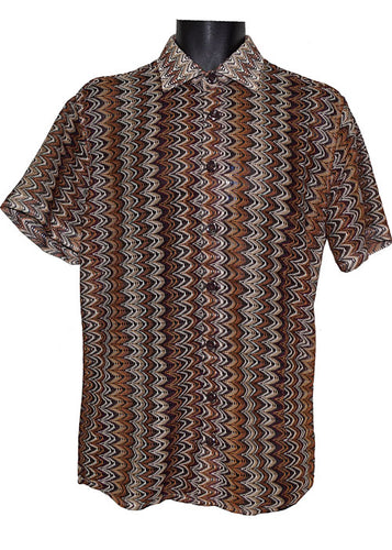 Lanzino Shirt # SSL118 Brown