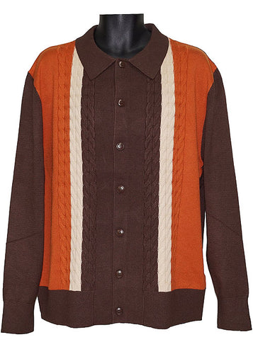 Lanzino Sweater # SW076 Brown