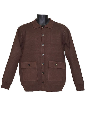 Lanzino Sweater/Jacket # SW078 Brown