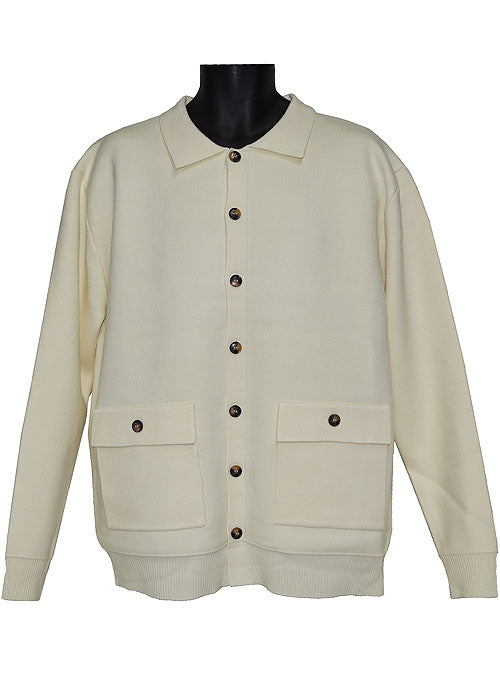 Lanzino Sweater/Jacket # SW078 Cream (White)