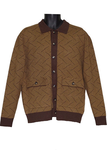 Lanzino Sweater/Jacket # SW084 Brown