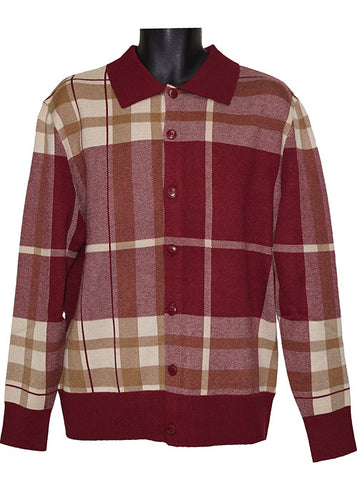 Lanzino Sweater # SW094 Burgundy