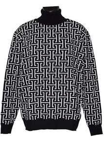 Lanzino Sweater # LP289 Black/White