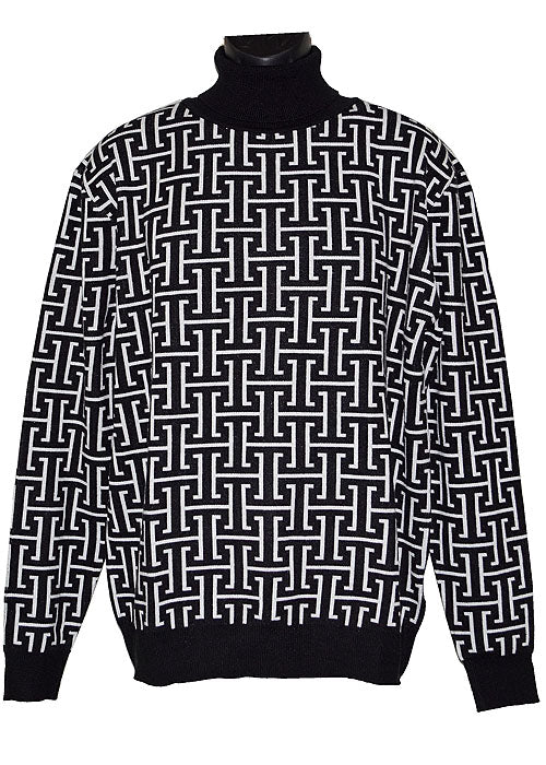 Lanzino Sweater # LP289 Black/White