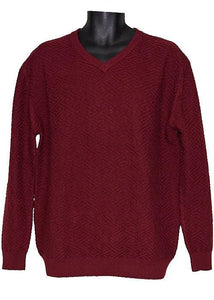 Lanzino Sweater # LP121 Burgundy - Alligator World