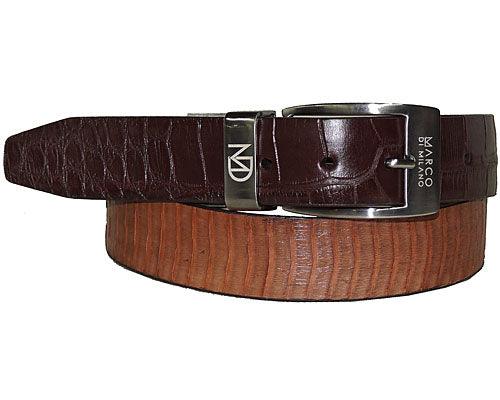 Marco di Milano Aligator/Cobra Belt # LB45 Brown Combo