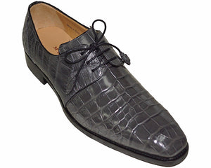 Mezlan Platinum Alligator Shoes 'Padua'