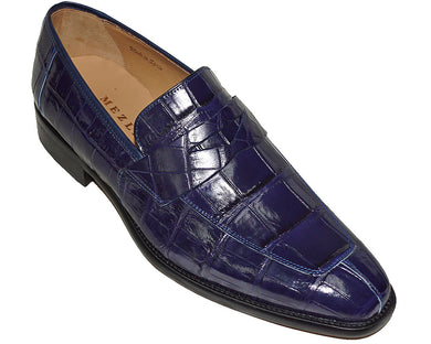 Mezlan Platinum Alligator Shoes 'Calabria'