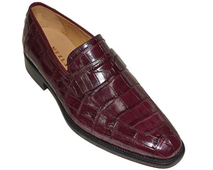 Mezlan Platinum Alligator Shoes 'Calabria'