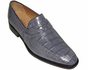 Mezlan Platinum Alligator Shoes 'Calabria'