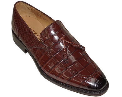 Mezlan Platinum Alligator Shoes 'Rome'