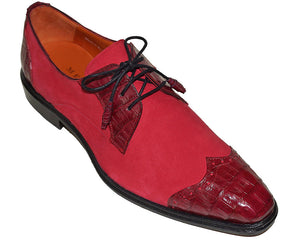 Mezlan Crocodile/Suede Shoes # 14631