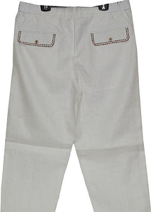 Prestige Linen Shirt/Pants Set # LUX530 White