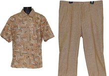 Load image into Gallery viewer, Prestige Linen Shirt/Pants Set # LUX568 Khaki
