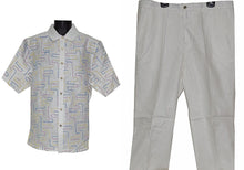 Load image into Gallery viewer, Prestige Linen Shirt/Pants Set # LUX568 White
