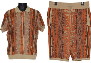 Prestige Shirt/Shorts Set # CKJ311 Tan