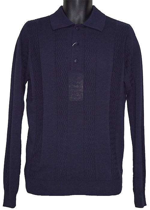 Tulliano Silk Sweater # 8532 Navy