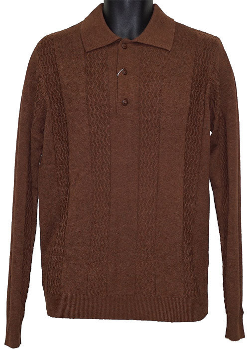 Tulliano Silk Sweater # 8533 Rust